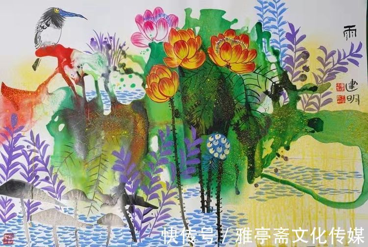 童银生&画家童建明(童银生)花鸟作品展《一团荷气》第八期全网联展(精品展)