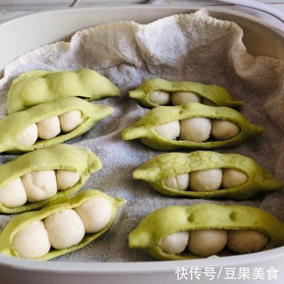 我能说|勾起宝宝食欲超可爱的豌豆荚馒头好吃又好看