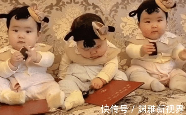 幸福指数|老爸为三胞胎女儿在线发“嫁妆”火了,坐在中间的孩子已经急了