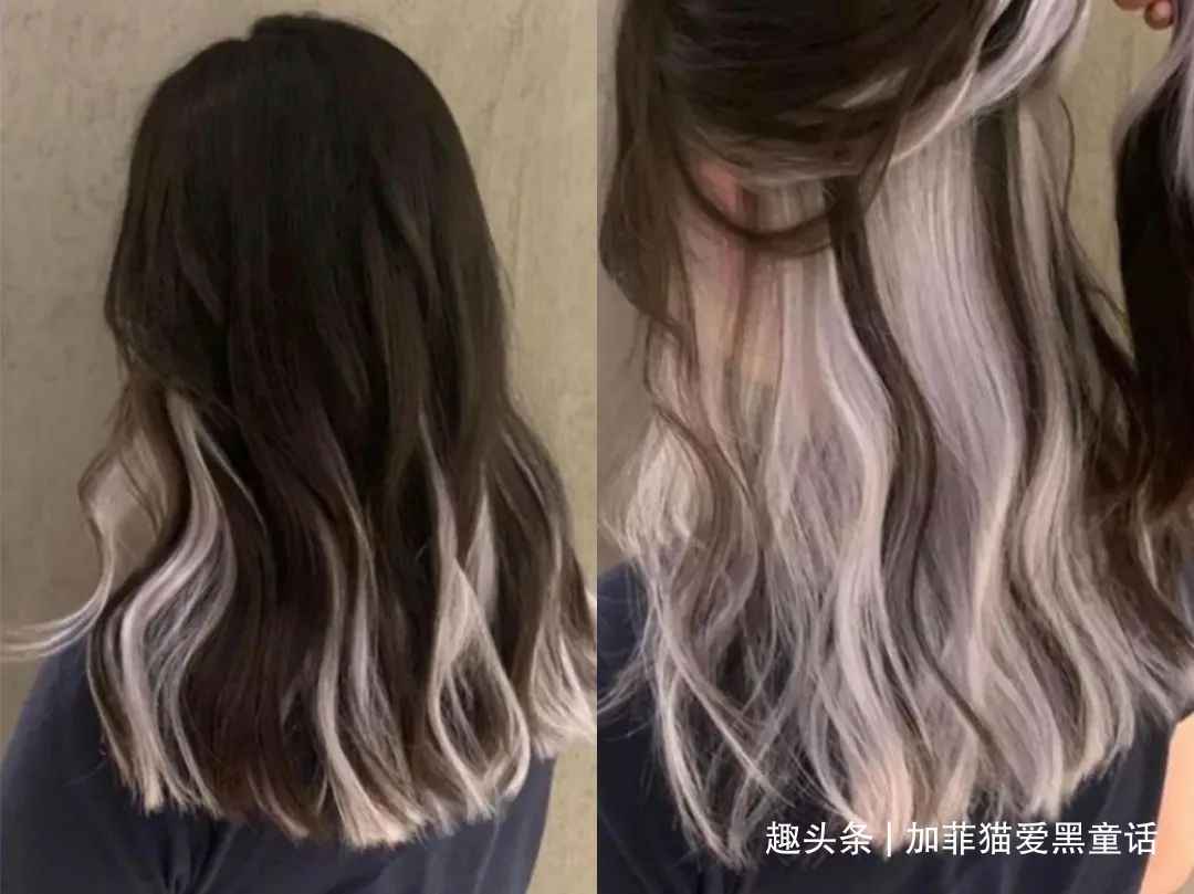 奇怪却又时尚的四款染发，挂耳染的潮流已去，爆顶染成热门宠儿？