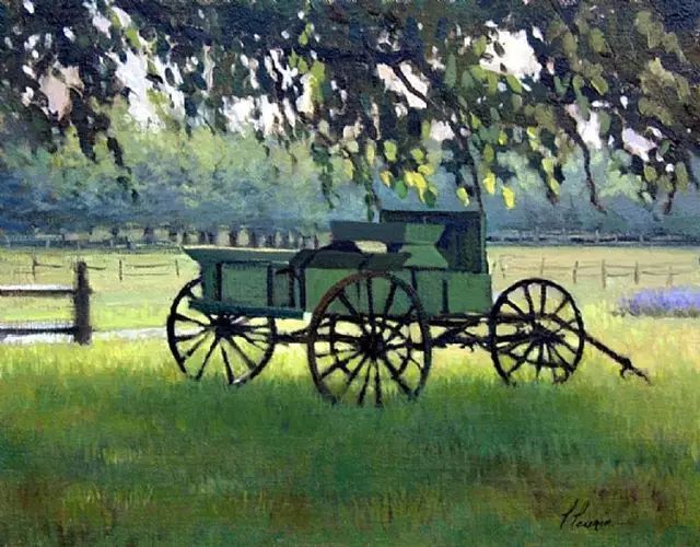 油画#加拿大画家Lili Anne Laurin的风景油画,在形色光影中倾洒出绝美风景