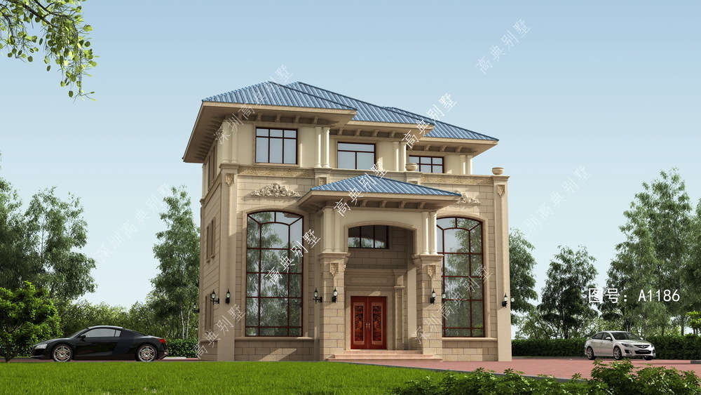 别墅|常见的欧式别墅，设计大方，外观精美，建栋生活温馨舒适。