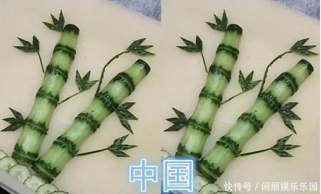 黄瓜|世界厨师比赛,韩国将黄瓜雕成金字塔,中国的作品不仅形似神更似
