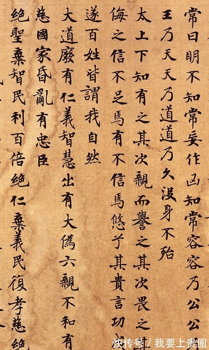 抄经生$甘肃出土的唐人小楷《道德经》,全篇一字未损,乃存世唯一孤本