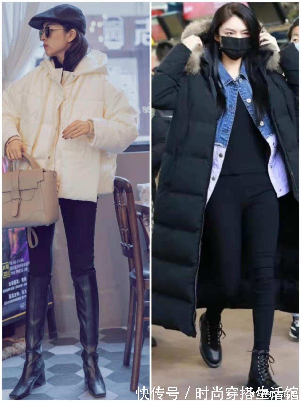 充气感|长款羽绒服穿起来太臃肿?记住这3个搭配细节,轻松穿出时尚感