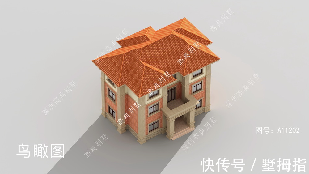 欧式|这款欧式三层别墅,适合在乡下建,一起来看看吧。