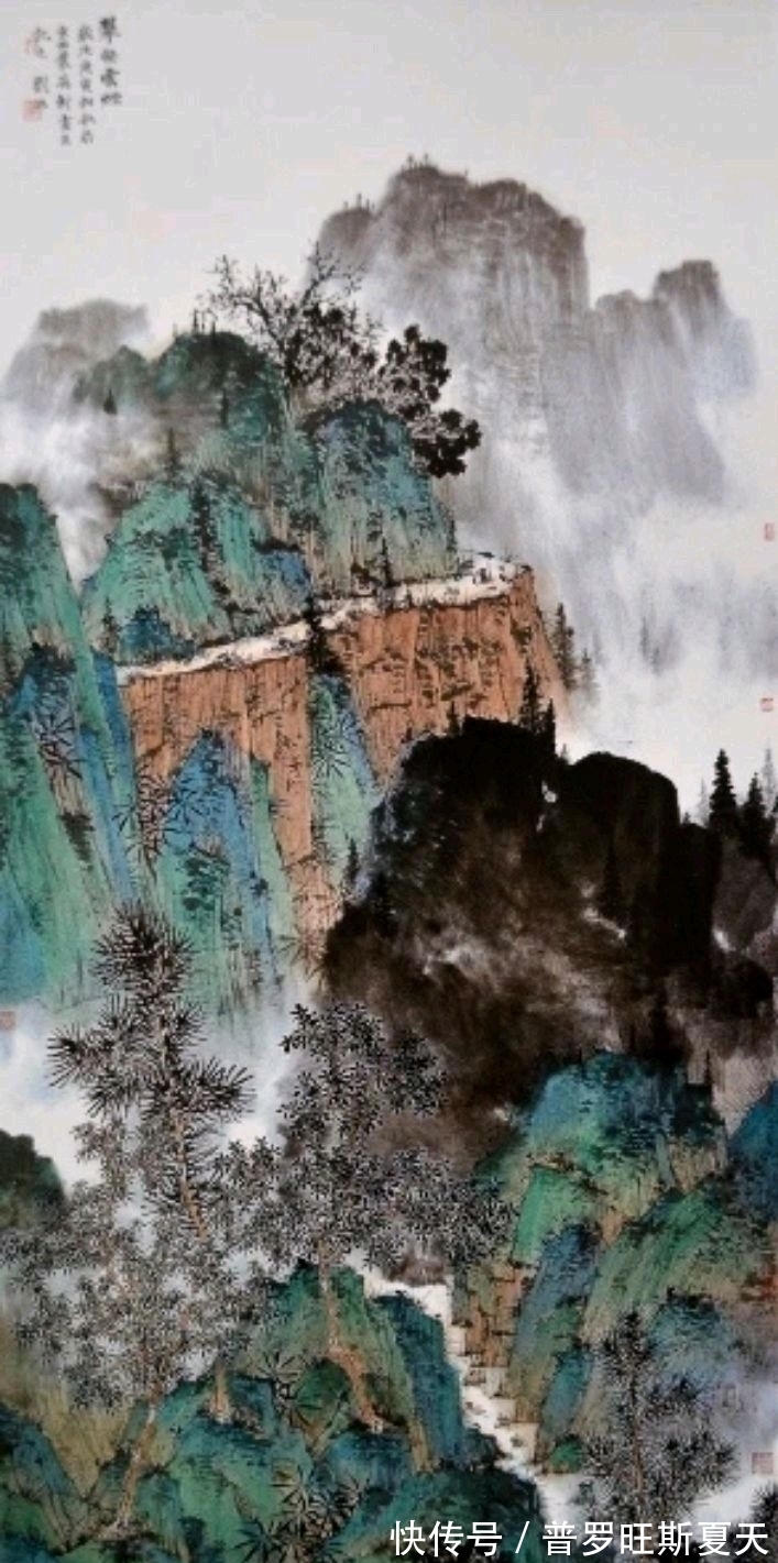 山水画@北京画院|刘旭的山水画,有两把拿手好戏!
