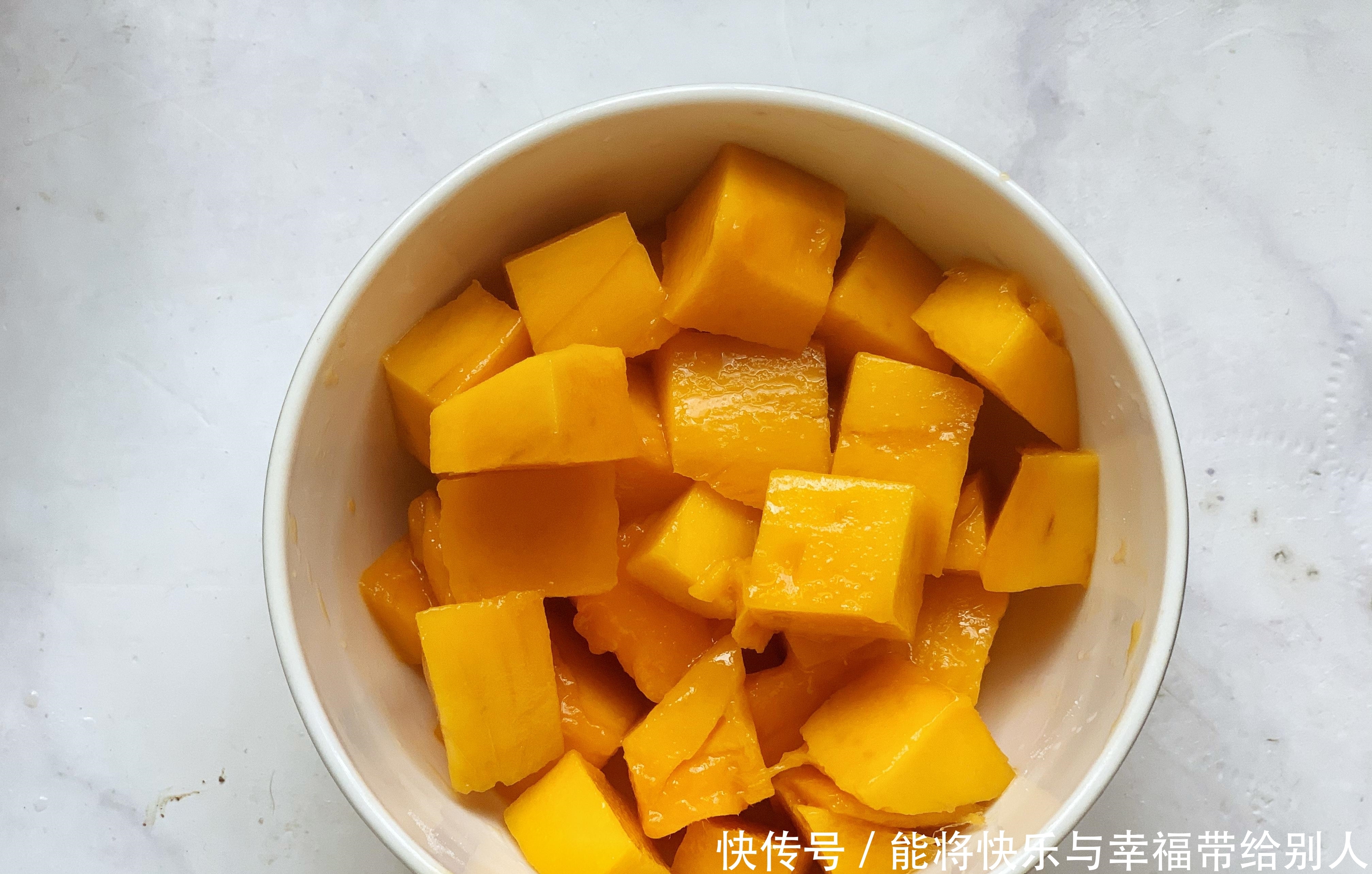 芒果小丸子,做法简单,糯叽叽甜丝丝超好吃,冷藏口味更好