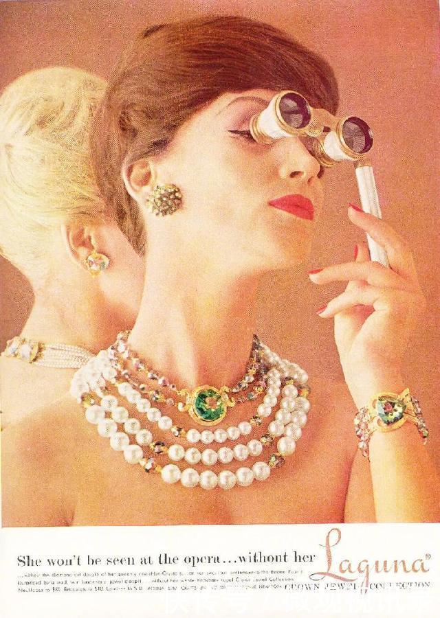 优雅|上游时尚|上世纪的珠宝海报,延续着时光的璀璨优雅