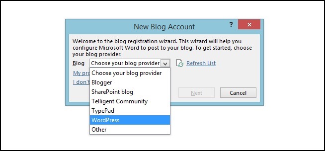 如何使用MicrosoftWord 2013创建博客文章