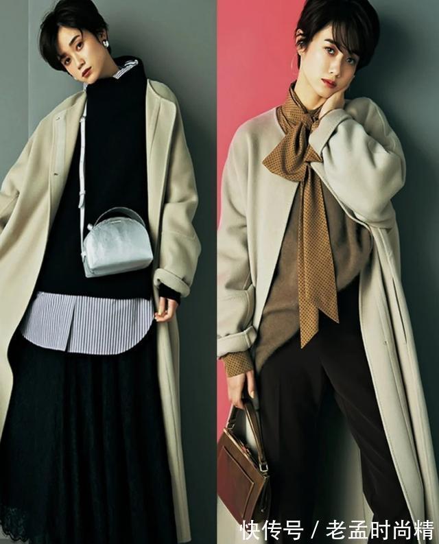单品|每个时尚的女人,建议准备一件卡其色长大衣!不挑年龄随便搭