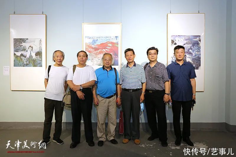 天津长城书画院|意象泼彩 随心运化——“霍然泼彩画展”在天津润松美术馆开幕