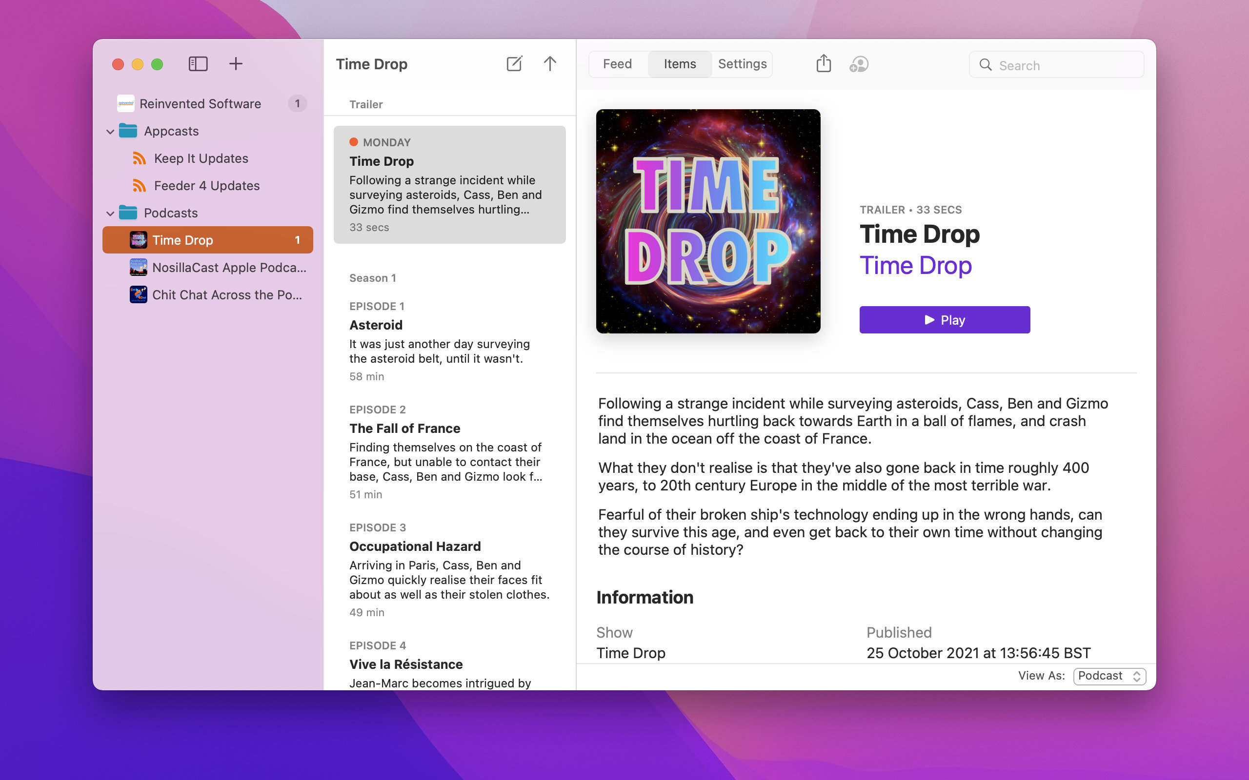 Feeder for Mac v4.5.4 RSS阅读管理-下载否