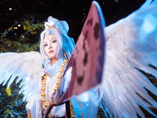 天狗|cos：阴阳师·少羽大天狗 无垢白羽