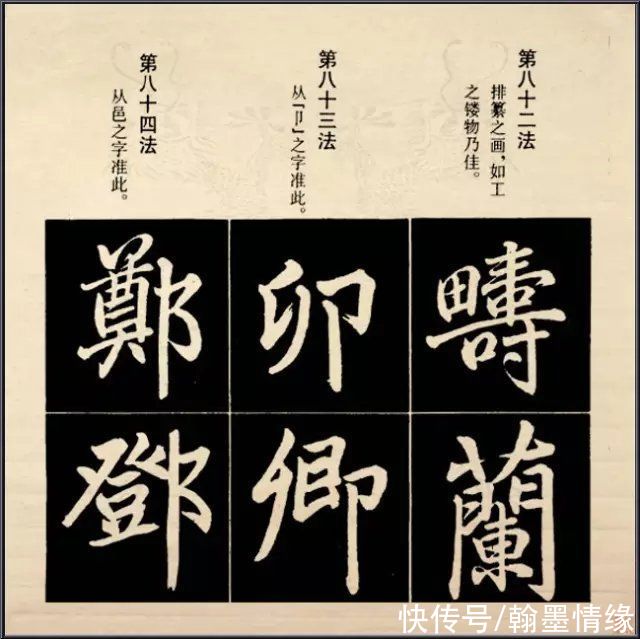 笔法@赵孟頫行楷结构92法，喜赵的书友收藏吧