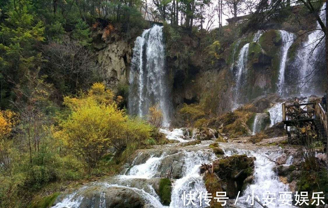 五花海|九寨沟的海，瀑布连环，归来不看水