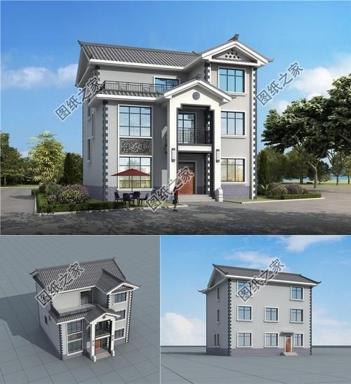 户型图|一楼商铺二三楼居住的三层住宅图，这是不是你要找的建房设计？