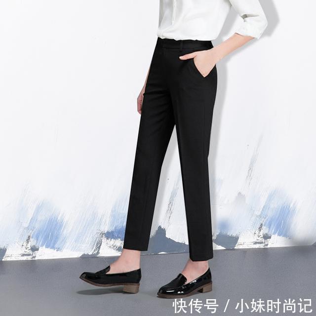 高腰|比阔腿裤遮肉,比半身裙显高,今年流行的烟管裤才是真时髦