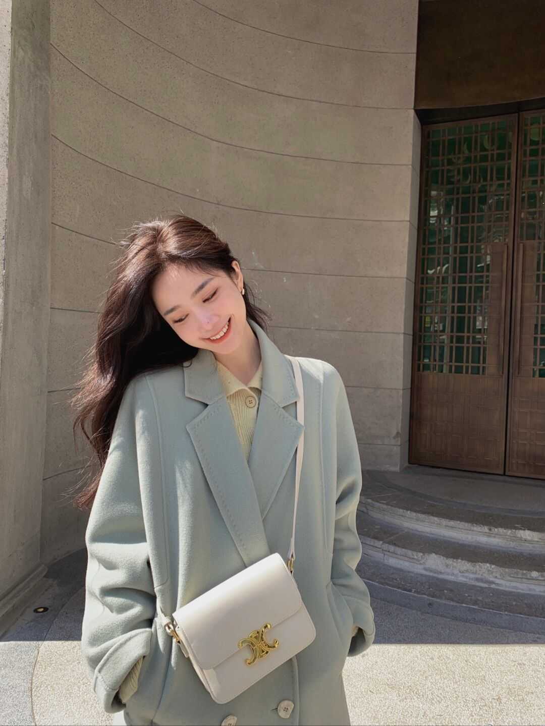 针织开衫|天冷了，适合普通人的大衣冬季穿搭，不露脚踝也不露腿，高级洋气