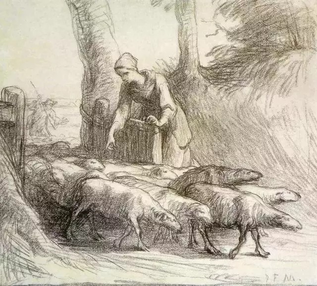 保罗·德拉罗什&法国画家 | 米勒最美素描