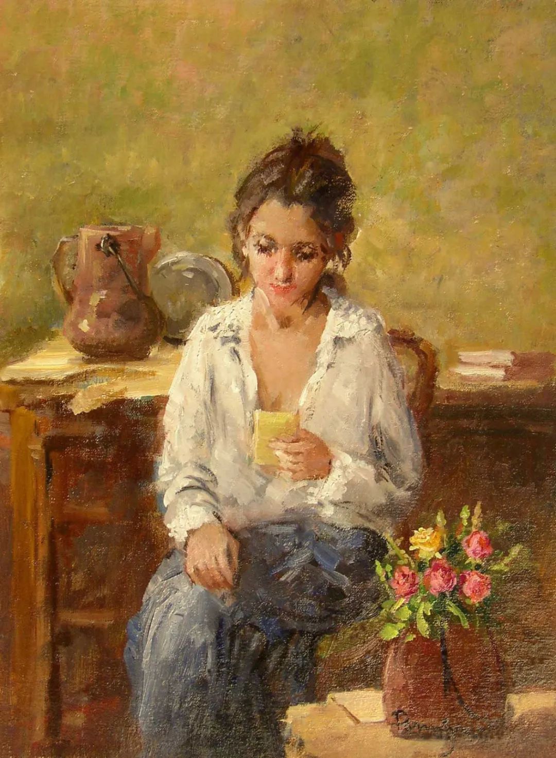 米兰|?意大利 阿尔多的油画,色彩很温暖,笔触很迷人!