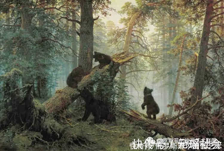 松树林&俄罗斯风景画大师希施金风景画精品油画作品欣赏