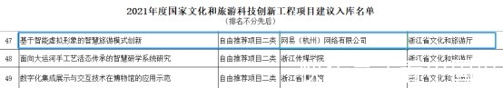 科技|网易伏羲入选2021年度国家文化和旅游科技创新工程项目名单