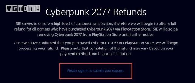 下架|PlayStation下架数字版《赛博朋克2077》并将进行全额退款