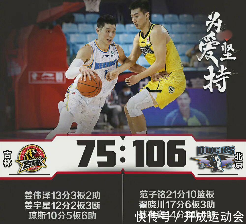 王骁辉|北京首钢大胜!京媒:范子铭打爆吉林内线,王骁辉1犯规限制琼斯