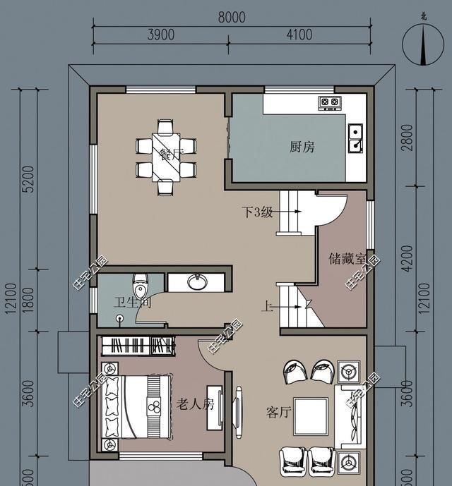 建筑面积|农村建两层有什么好户型,20万之内能建好的5套小户型推荐