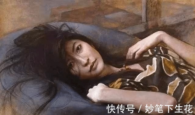 庸俗$日本80后画一幅落水美女,远看太庸俗,近看却震撼人心!