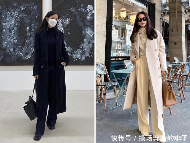 风格关键词|大衣别搭配阔腿裤了,教你14套“显瘦穿搭”,照着穿时髦又高级
