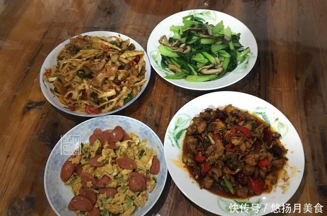 外甥|去二姐家蹭饭,3个人4菜一汤吃到撑,二姐去店里吃得130元吧