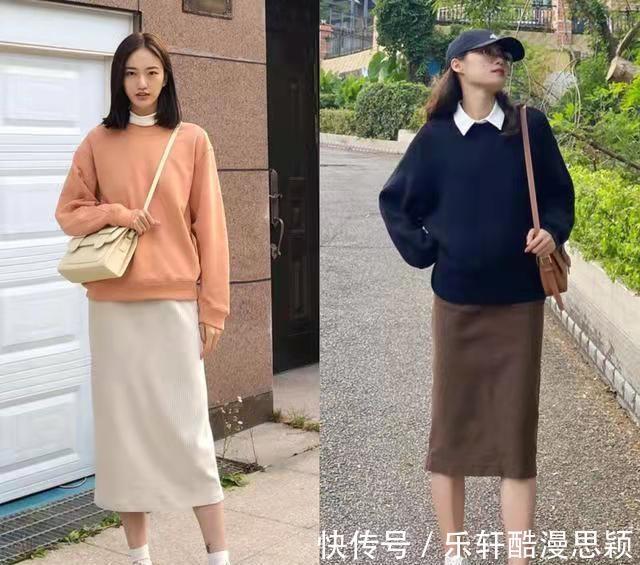 减龄|秋天卫衣别只会搭配牛仔裤,时尚潮人这样穿,优雅又减龄!