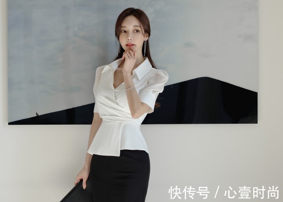 职业裙|女神孙允珠的时尚搭配:东欧气质婉约花凝优雅职业裙