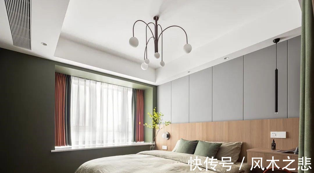 门洞|109㎡四口之家,全屋配色太清爽,三室两厅不压抑!