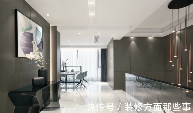 复式楼|180平挑空复式楼,黑白灰的呈现,给人自然舒服的感觉