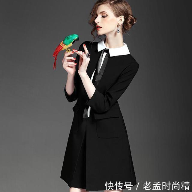 圆领|优雅职业裙,演绎职场风云任翱翔