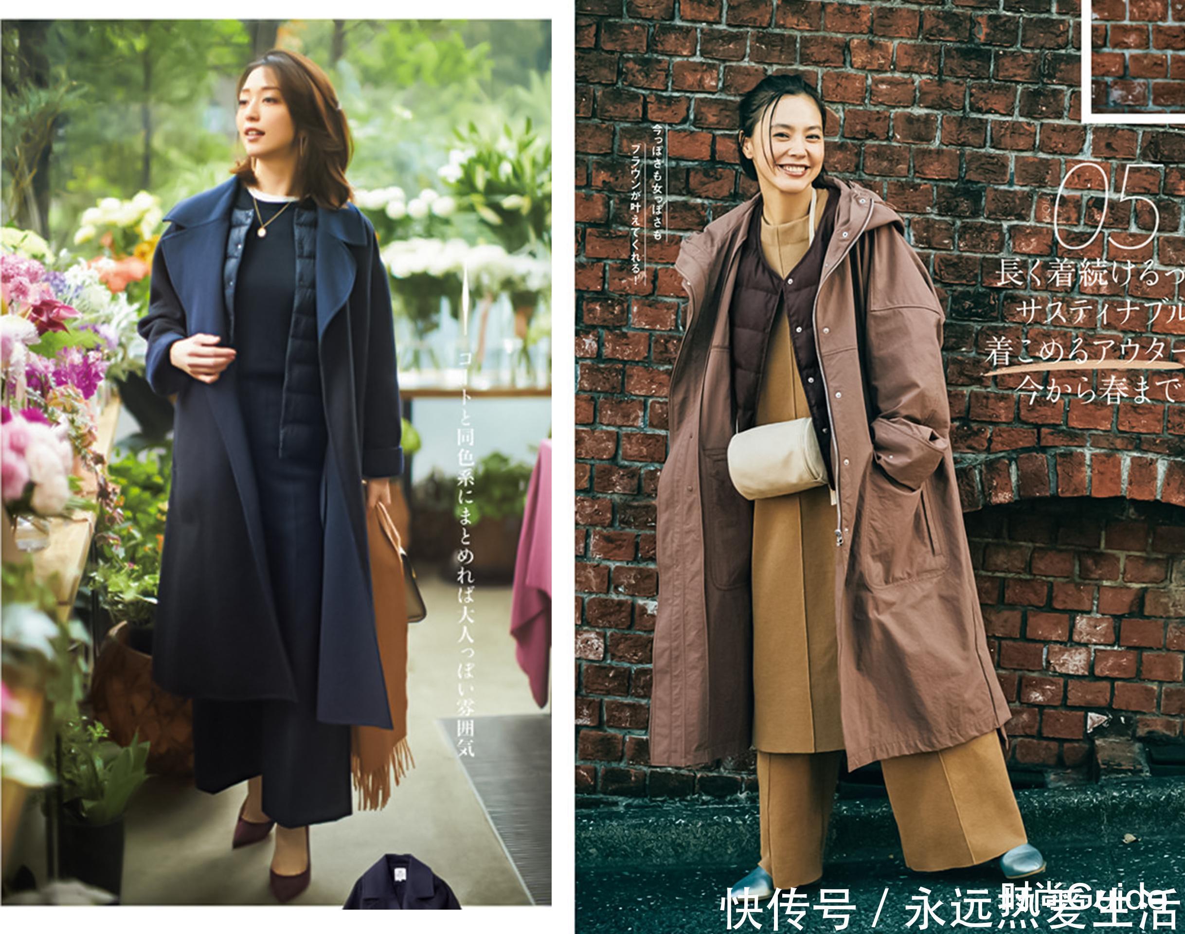 显瘦|长大衣+薄羽绒服,冬天这样穿,好看显瘦与保暖都可兼得!