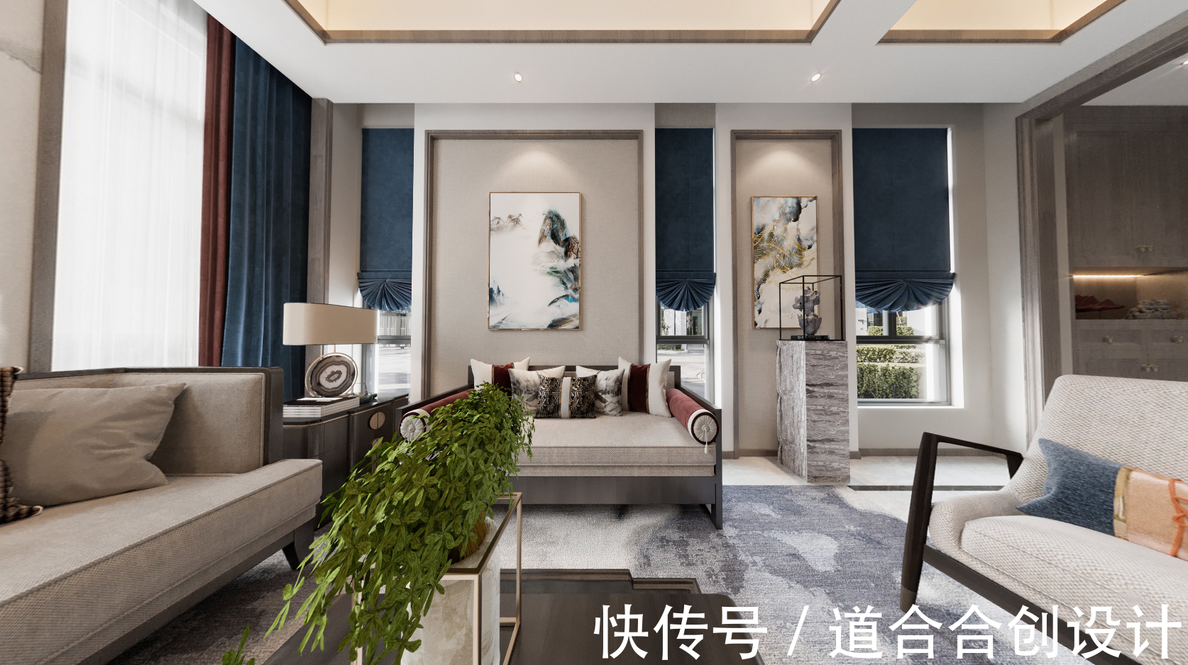 温润|碧桂园天麓一号370㎡新中式别墅,温润,棱角,流光