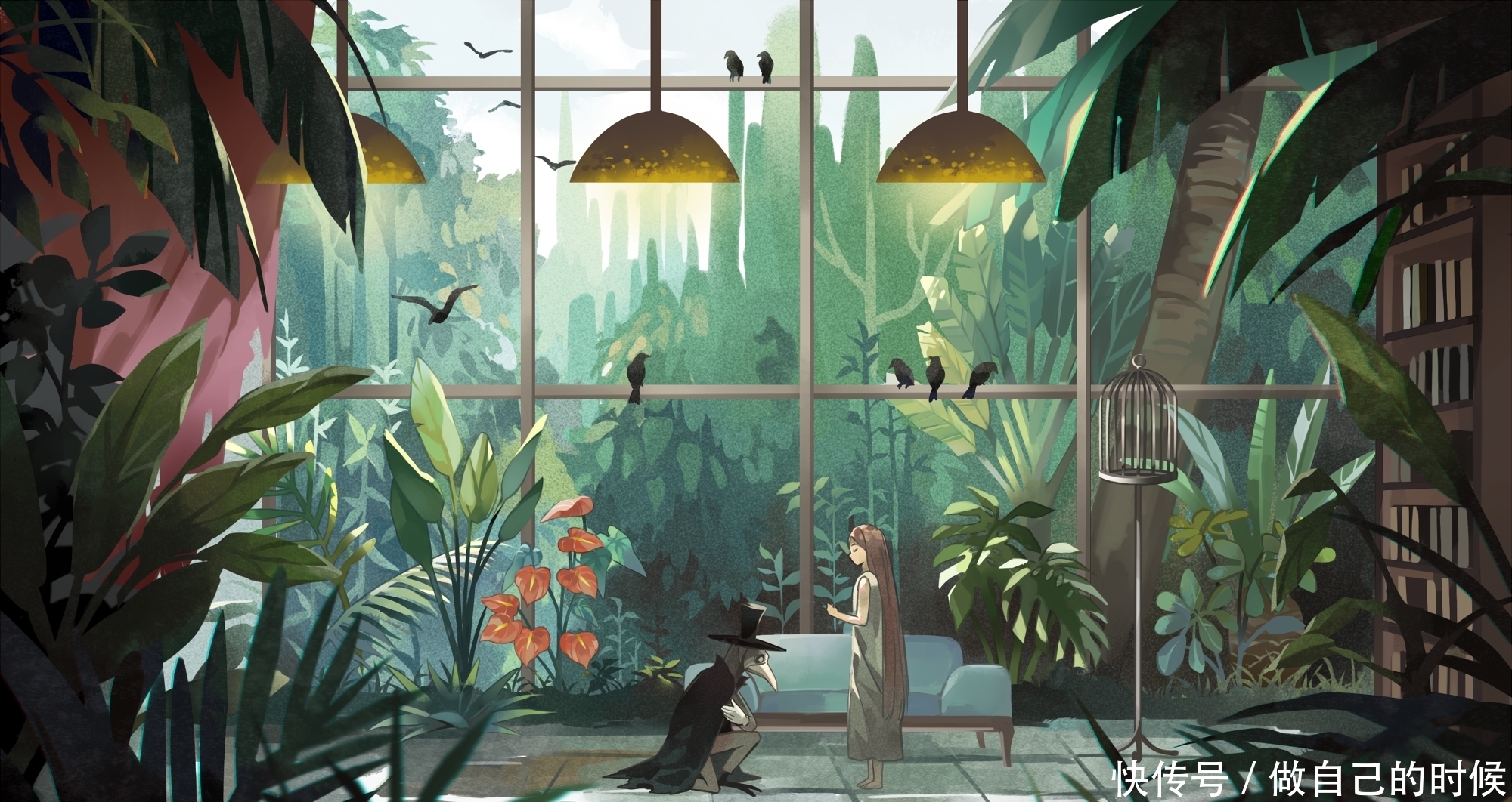 Pixiv,可怕却充满魅力。鸟嘴面具插画特辑