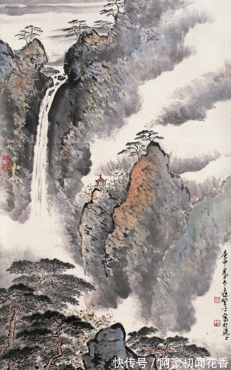 大山#一起学书画:好美的大山,让人有一种立刻想走入其中的冲动