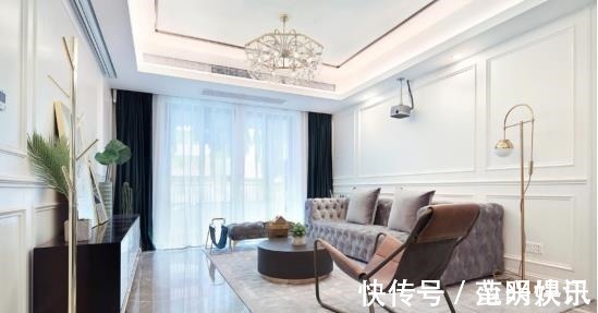 轻奢|115㎡美式轻奢住宅,沉稳华丽大气,还有这么大的衣帽间!