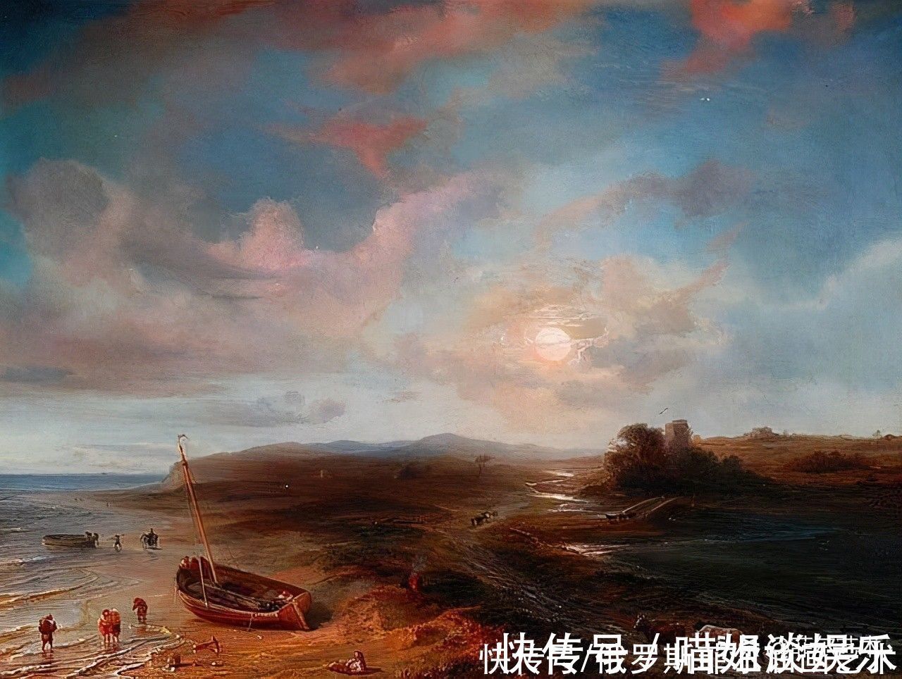 艺术作品|法国画家让·安托万·西奥多·德古丁海战、海景油画艺术作品欣赏