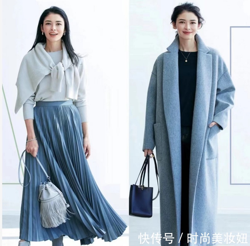 搭配|40岁女人要多穿“高级灰”大衣,优雅又时尚,年龄越大越显气质