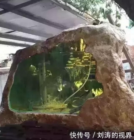 花了13.8吨玉石,只为做一个鱼缸,有钱任性!