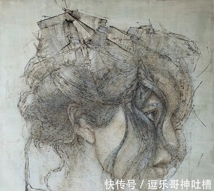 画作#“自毁”画作的艺术家，描绘不一样的油画，视觉效果超一流