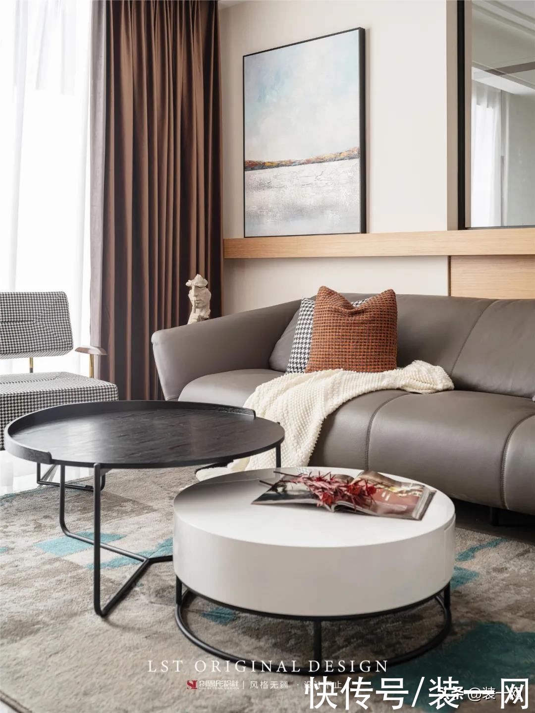 客餐厅|刘思彤设计｜119平三居室装修案例赏析 想要的设计全都有