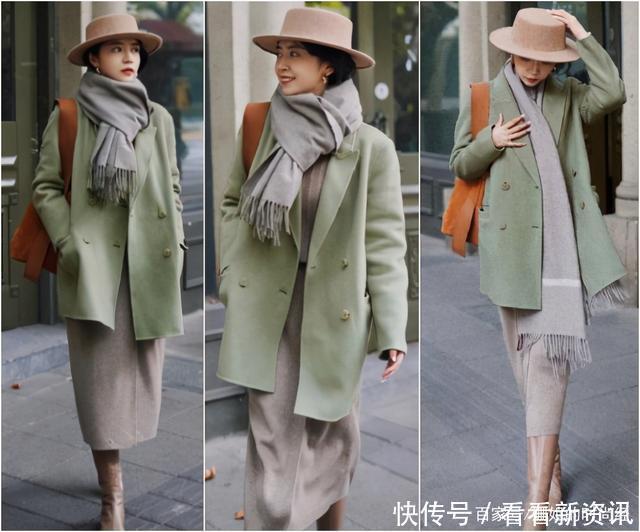 初冬穿大衣别“用力过猛”，学三木这样配色，美出新高度