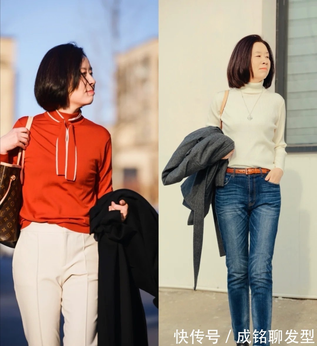 上衣 会穿的女人最显年轻,这位中年博主的减龄穿搭,精致优雅又显气质